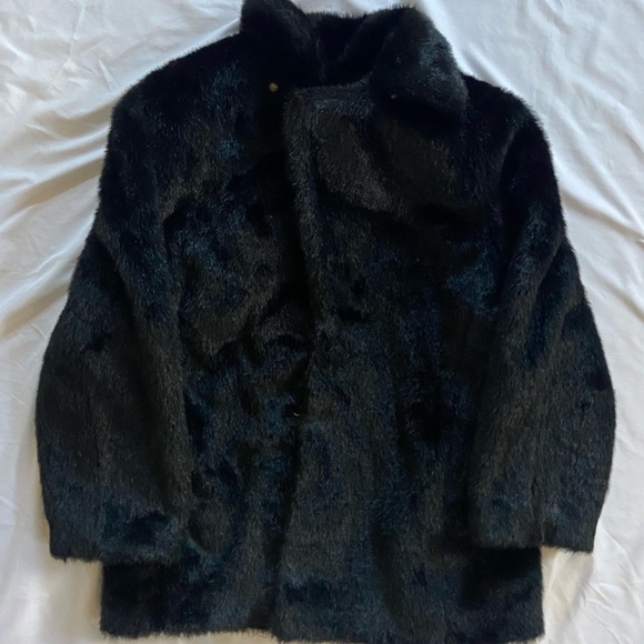 Charley Calder Faux Mink Hooded Jacket